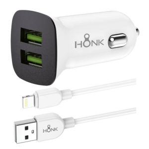 Cargador de auto+cable HONK