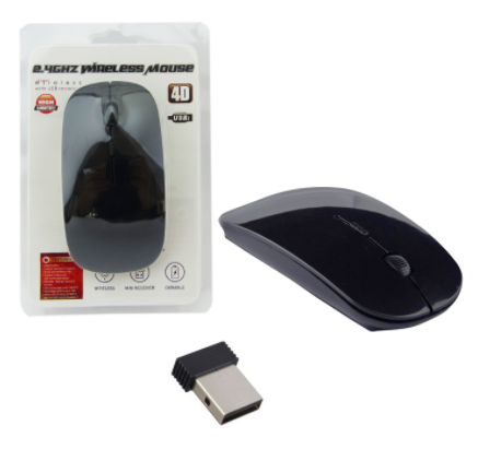 Mouse Inalambrico Plano Con Selector De DPI