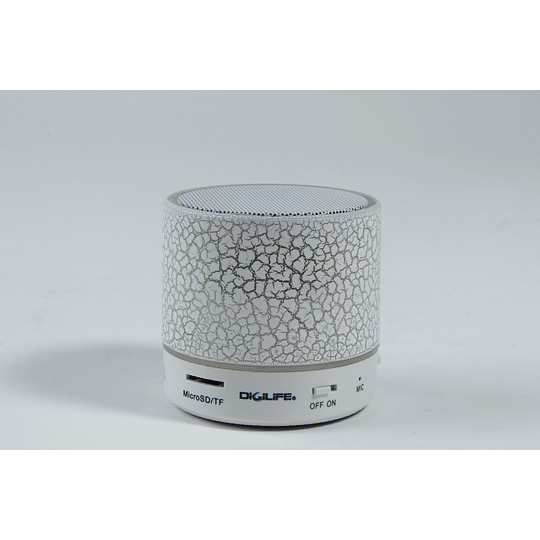 Mini Parlante Bluetooth FM Vulcan Blanco Digilife VULCAN