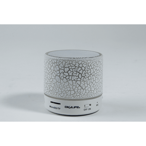 Mini Parlante Bluetooth FM Vulcan Blanco Digilife VULCAN