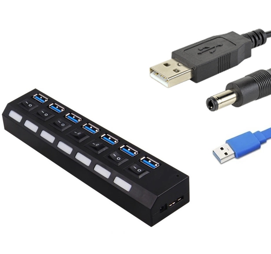 HUB USB 3.0 7 Puertos IRT energizado