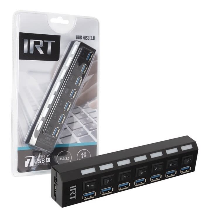 HUB USB 3.0 7 Puertos IRT energizado