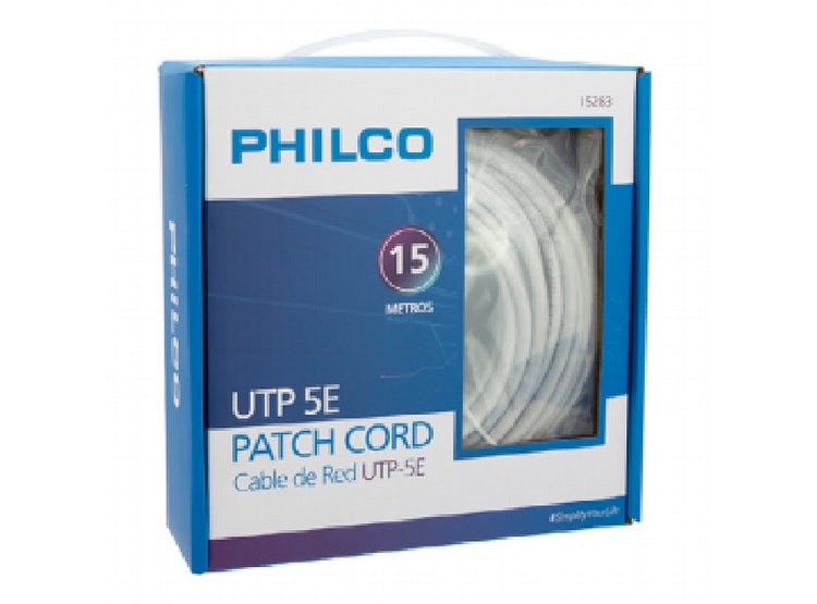 CABLE DE RED UTP-5E 15 METROS PHILCO