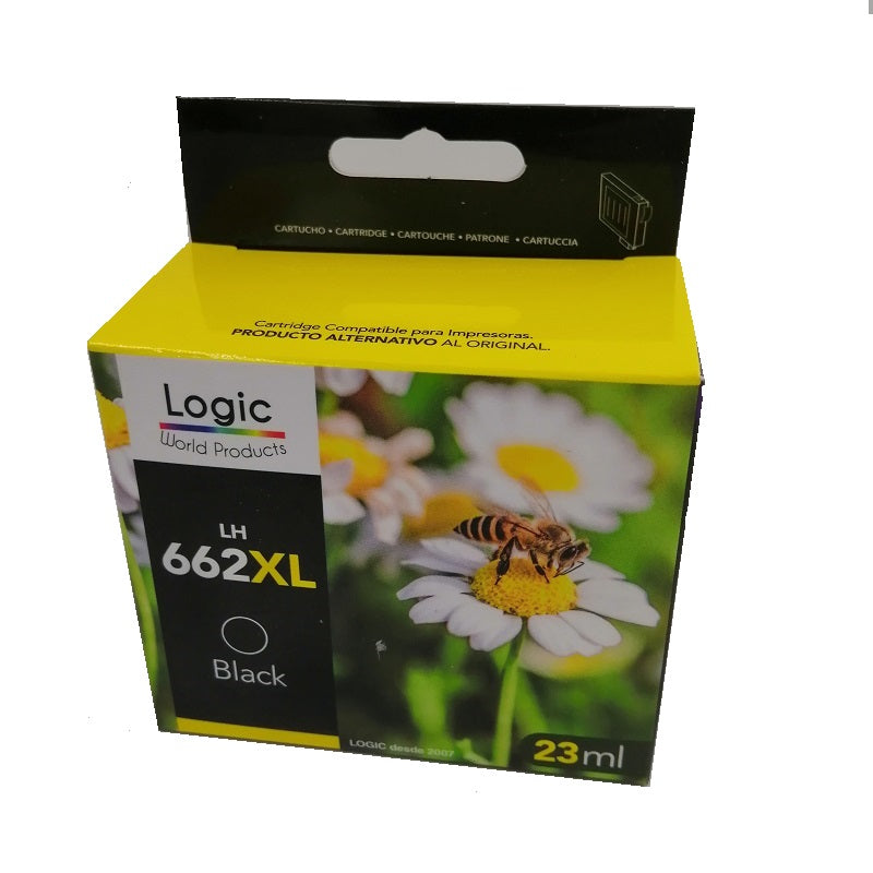 Tinta Alternativa Hp/Epson 662 XL Negra Logic