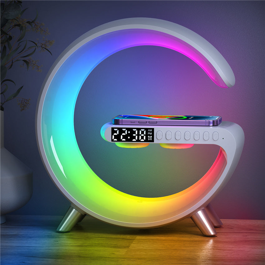 Lámpara Rgb + Parlante Bluetooth + Cargador Inalámbrico