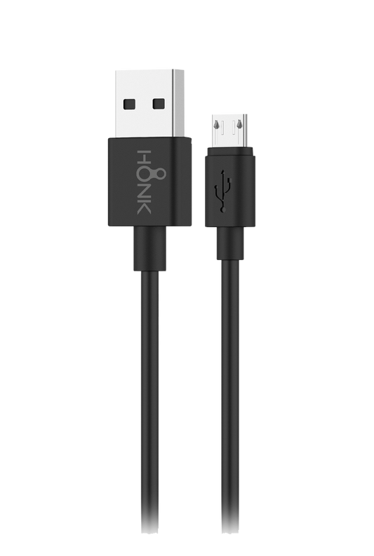 CABLE HONK USB A MICRO USB MINI NEGRO