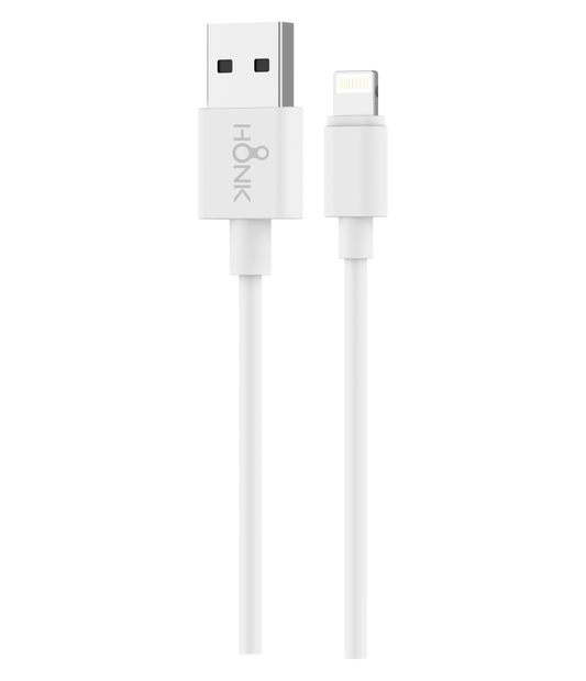 CABLE HONK USB A LIGHTNING (iPhone) BLANCO MINI