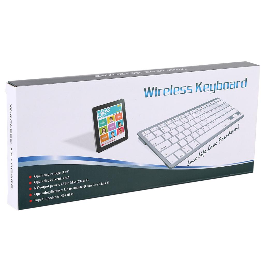 WB-8022 Teclado Bluetooth inalámbrico ultrafino para iPad, Samsung, Huawei, Xiaomi, Tablet PC o Sma