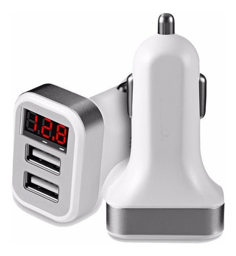 Cargador Auto Doble Usb Pantalla Led Philco LD31A