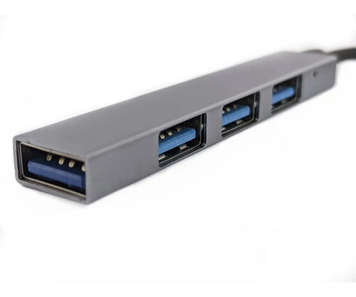 Hub tipo C a 4 puertos Usb 3.0  Modelo XL-5011