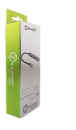 Hub tipo C a 4 puertos Usb 3.0  Modelo XL-5011