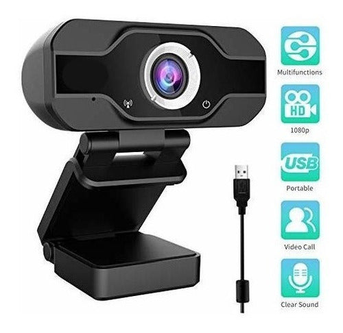 CAMARA WEB WEBCAM 1080P HD CON MICRÓFONO USB NJOYTECH