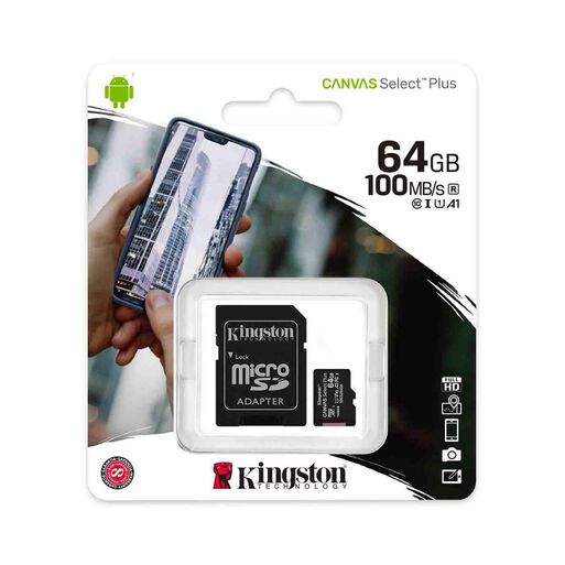 Tarjeta Memoria Micro SD XC 64GB Kingston