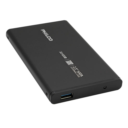 Cofre Case Para Disco Duro 2.5 Sata Usb 3.0 Negro Philco