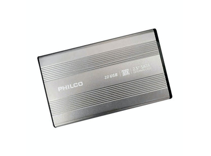 CASE COFRE DISCO DURO PHILCO 2.5 HDD USB 2.0